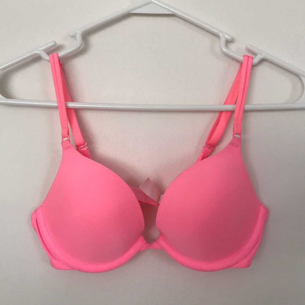 Neon Pink Victoria Secret bra